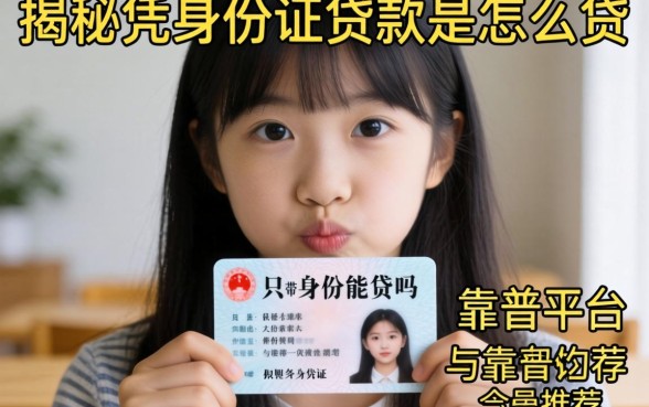 急需用钱怎么办？只带身份证能贷吗？揭秘凭身份证贷款是怎么贷的与靠谱平台推荐