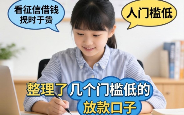 有没有不看征信借钱的？整理了几个门槛低的放款口子