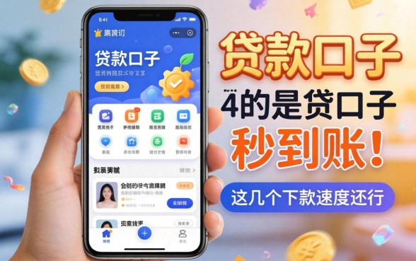 实测有什么贷款口子是秒到账的软件，这几个下款速度还行