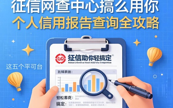 征信网查中心怎么用？个人信用报告查询全攻略，这五个平台助你轻松搞定