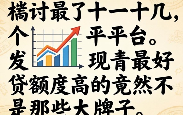 我试了十几个平台，发现最好贷额度高的竟然不是那些大牌子