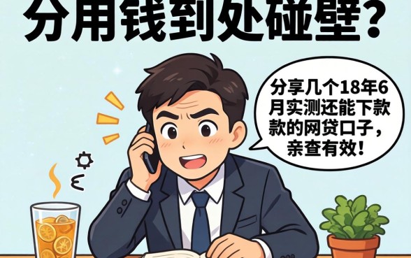 急用钱到处碰壁?分享几个18年6月实测还能下款的网贷口子,亲测有效!
