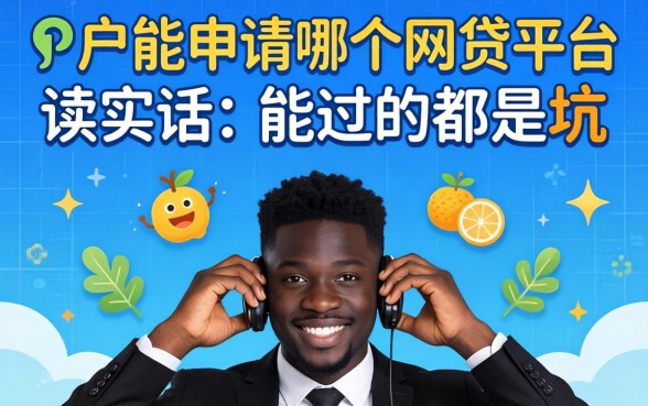 黑户能申请哪个网贷平台?说实话,能过的都是坑