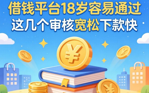 盘点借钱平台18岁容易通过的，这几个审核宽松下款快