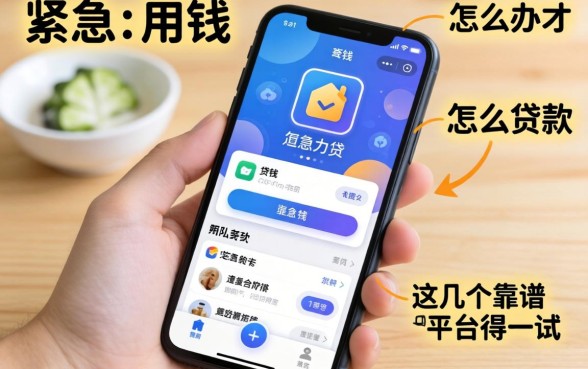 手头紧急需用钱怎么办?手机app怎么贷款才安全?这几个靠谱平台值得一试