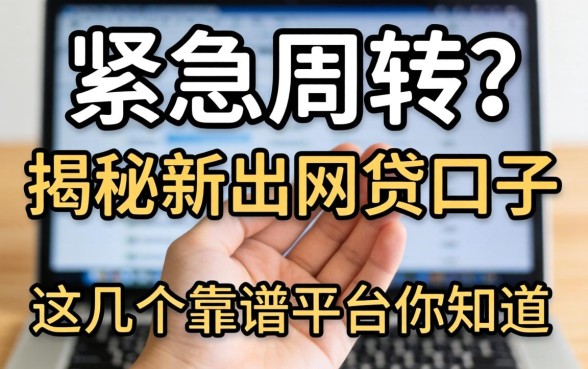 手头紧急需周转?揭秘新出的网贷口子的名称,这几个靠谱平台你知道吗?