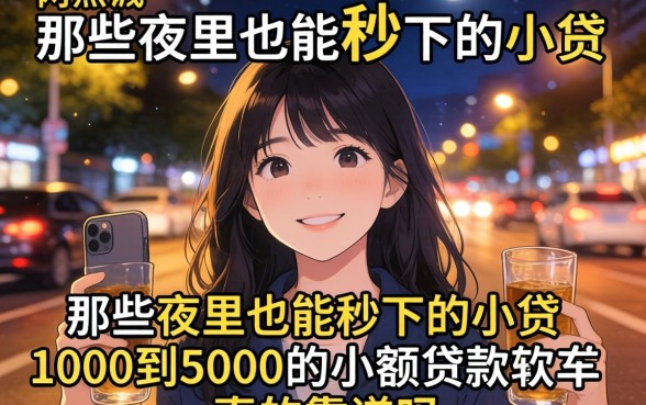 我半夜两点试了那些夜里也能秒下的小贷，1000到5000的小额贷款软件真的靠谱吗