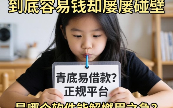 急需用钱却屡屡碰壁？到底容易借款的正规平台是哪个软件能解燃眉之急？