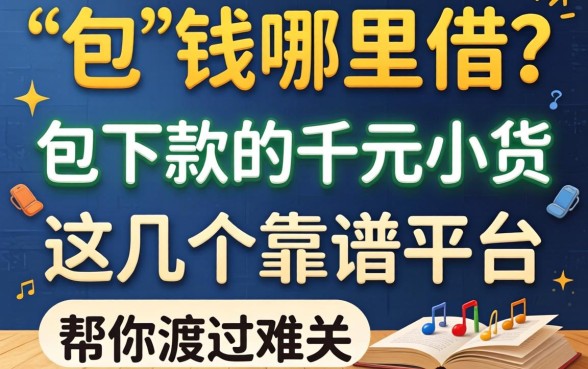 急需用钱哪里借?2026包下款的千元小贷有哪些?这几个靠谱平台帮你渡过难关