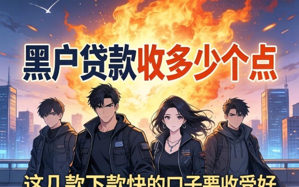 揭秘黑户贷款收多少个点，这几款下款快的口子要收好