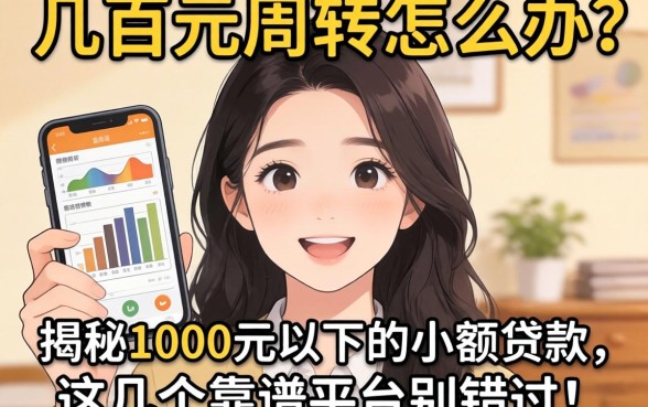 急需几百元周转怎么办？揭秘1000元以下的小额贷款，这几个靠谱平台别错过！