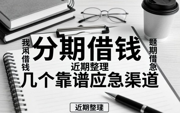 无视黑白分期借钱:近期整理的几个靠谱应急渠道