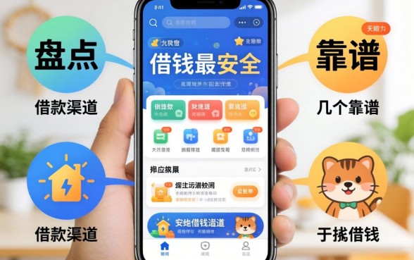 如何在手机上借钱最安全?盘点几个靠谱的借款渠道