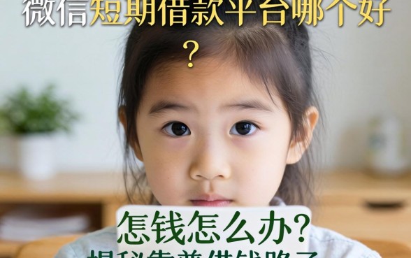 急需用钱怎么办?微信短期借款平台哪个好?揭秘靠谱借钱路子
