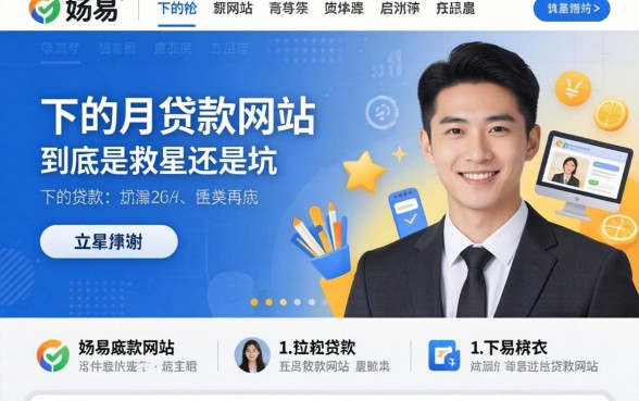 那些容易下的贷款网站，到底是救星还是坑？
