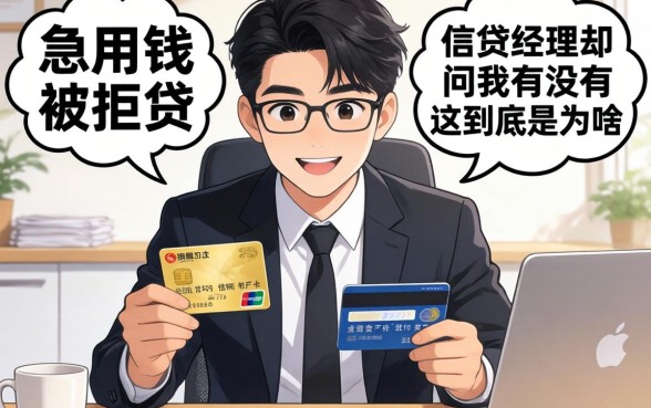 急用钱被拒贷,信贷经理却问我有没有信用卡,这到底是为啥?