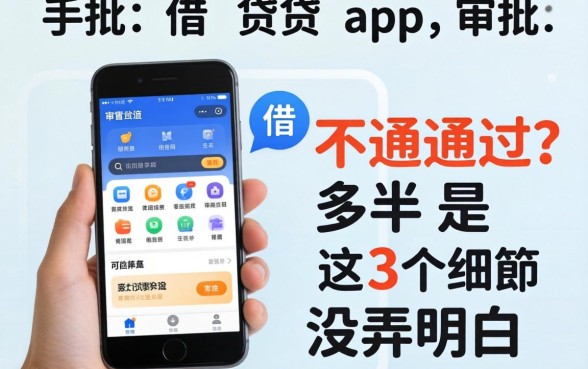 手机借贷app审批不通过?多半是这3个细节没弄明白