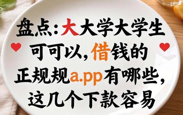 盘点大学生可以借钱的正规app有哪些,这几个下款容易