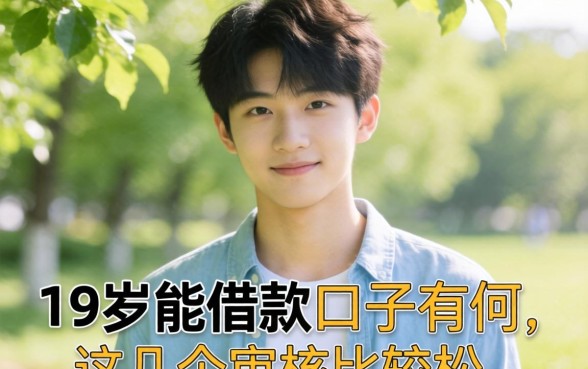 盘点19岁能借款的口子有哪些，这几个审核比较松