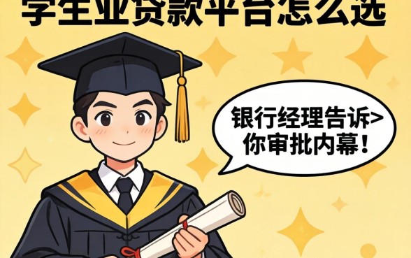 学生刚毕业贷款平台怎么选？银行经理告诉你审批内幕