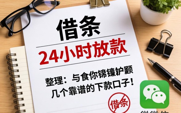 微信打借条24小时放款,整理了几个靠谱的下款口子