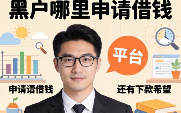 黑户哪里可以申请借钱的平台？整理几个还有下款希望的
