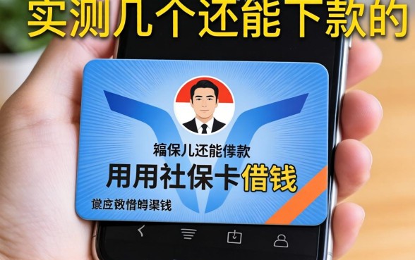 手机上怎么用社保卡借钱?实测几个还能下款的渠道