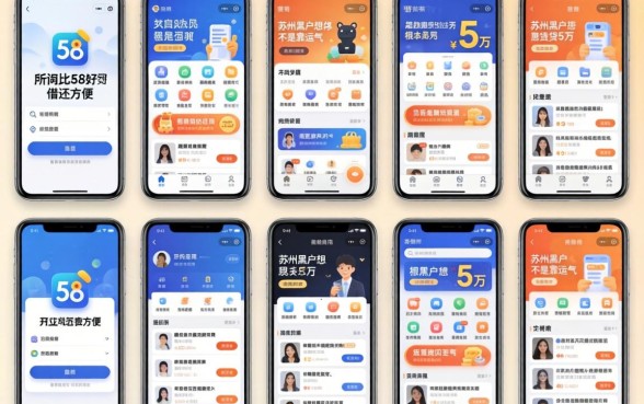 我试了十几款所谓比58好借还方便的软件，发现苏州黑户想贷5万根本不是靠运气