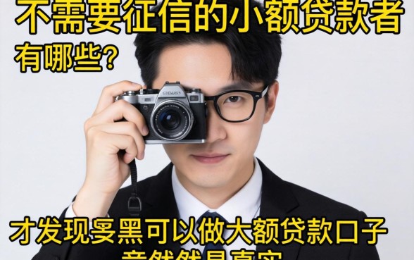我翻遍了2026不需要征信的小额贷款有哪些,才发现黑户可以做大额贷款口子竟然是真的