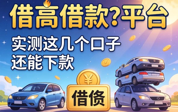 负债高可借款的平台有哪些?实测这几个口子还能下款