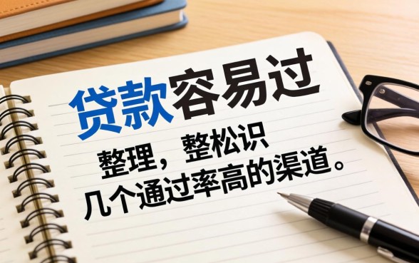 现在什么贷款容易过？整理了几个通过率高的渠道