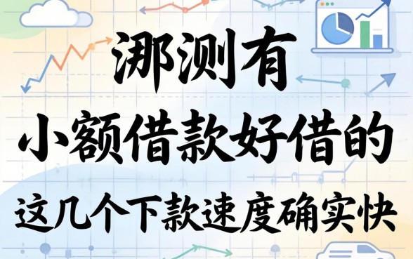 实测有哪些小额借款好借的,这几个下款速度确实快