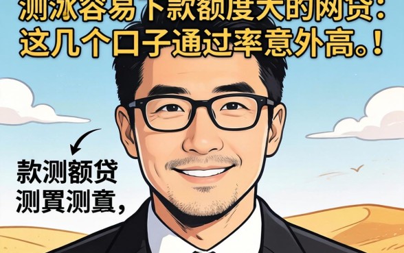 实测容易下款额度大的网贷，这几个口子通过率意外的高