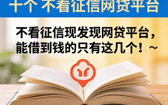 我翻了十几个不看征信的网贷平台,发现能借到钱的只有这几个