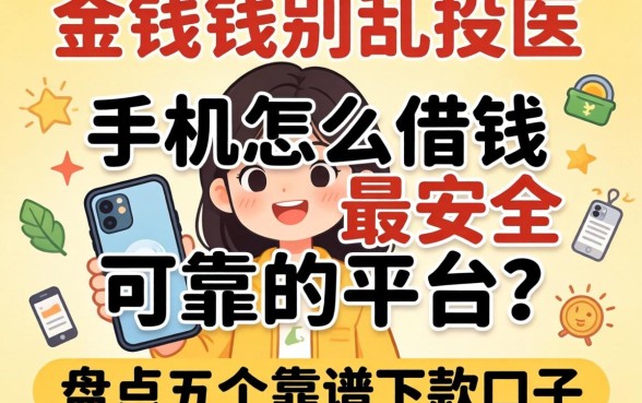 急需用钱别乱投医,手机怎么借钱最安全可靠的平台?盘点五个靠谱下款口子