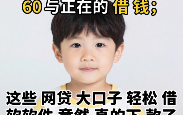 我60岁还在借钱，这些网贷大口子轻松借软件竟然真的下款了