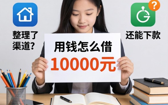 急用钱怎么借10000元？整理了几个还能下款的渠道