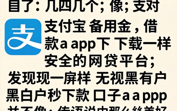 我试了几个像支付宝备用金借款app下载一样安全的网贷平台，发现无视黑白户秒下款口子app并不像传说中那么美好