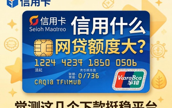 有信用卡什么网贷额度大？实测这几个下款挺稳的平台