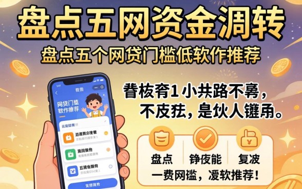 急需资金周转?盘点五个网贷门槛低的软件推荐