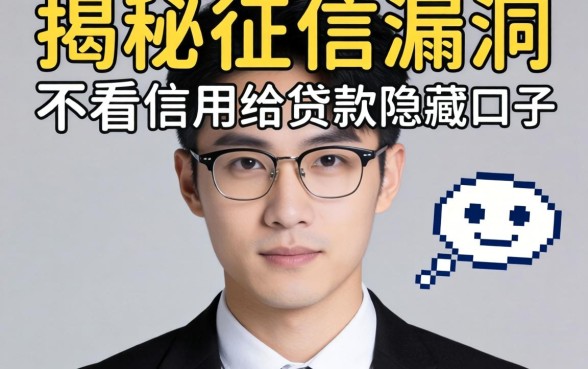 无视征信漏洞：揭秘不看信用给贷款的隐藏口子