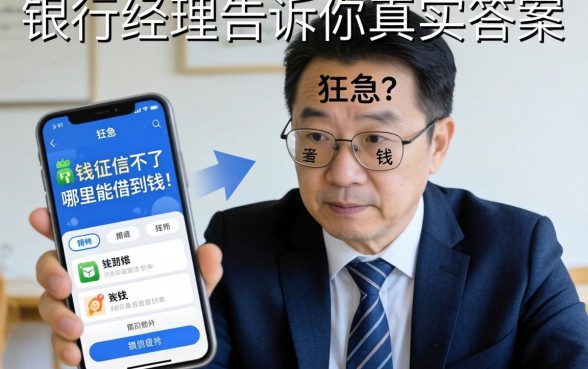 着急用钱征信不好哪里能借到钱软件？银行经理告诉你真实答案