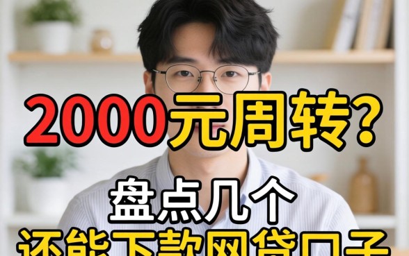 急需2000元周转？盘点几个还能下款的网贷口子