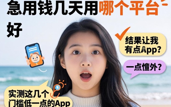 急用钱几天用哪个平台好?实测这几个门槛低一点的app,结果让我有点意外