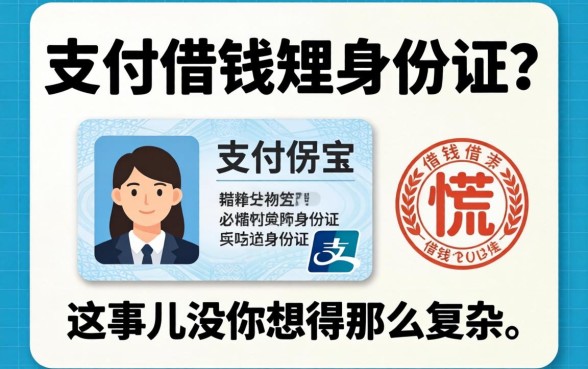 支付宝借钱要身份证?别慌,这事儿没你想得那么复杂
