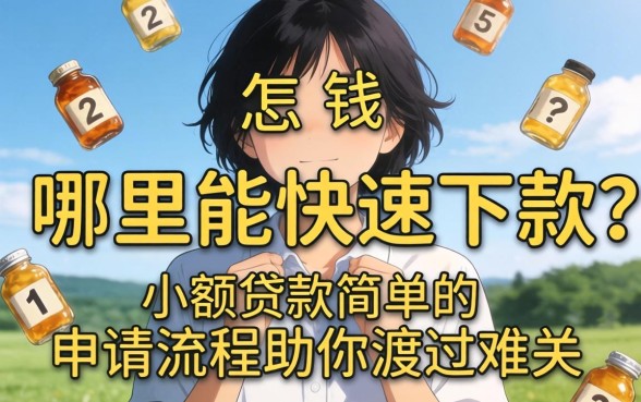 急需用钱怎么办？哪里能快速下款？小额贷款简单的申请流程助你渡过难关