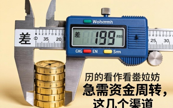 无视差游标卡尺：急需资金周转不妨看看这几个渠道