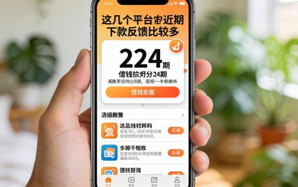 手机借钱可以分24期，这几个平台近期下款反馈比较多