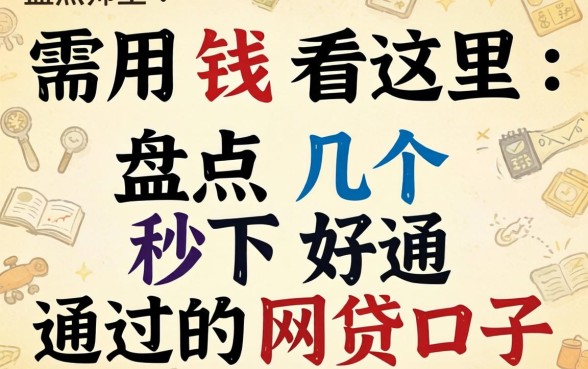 急需用钱看这里：盘点几个秒下好通过的网贷口子