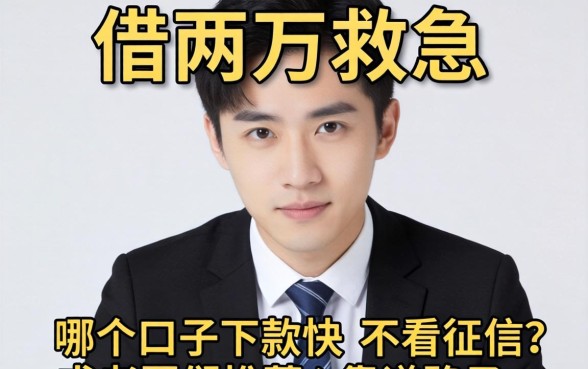 手头紧想借两万救急，哪个口子下款快不看征信？求老哥们推荐靠谱路子！